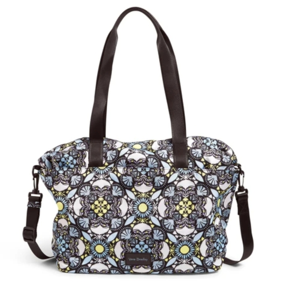 VERA BRADLEY ReActive Lighten Up Fabric Tote Overnight Gym Bag Plaza Medallion - Picture 1 of 10